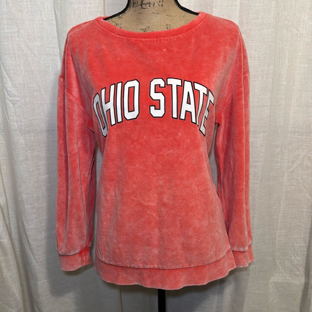 The Ohio State OSU Buckeyes velour sweatshirt